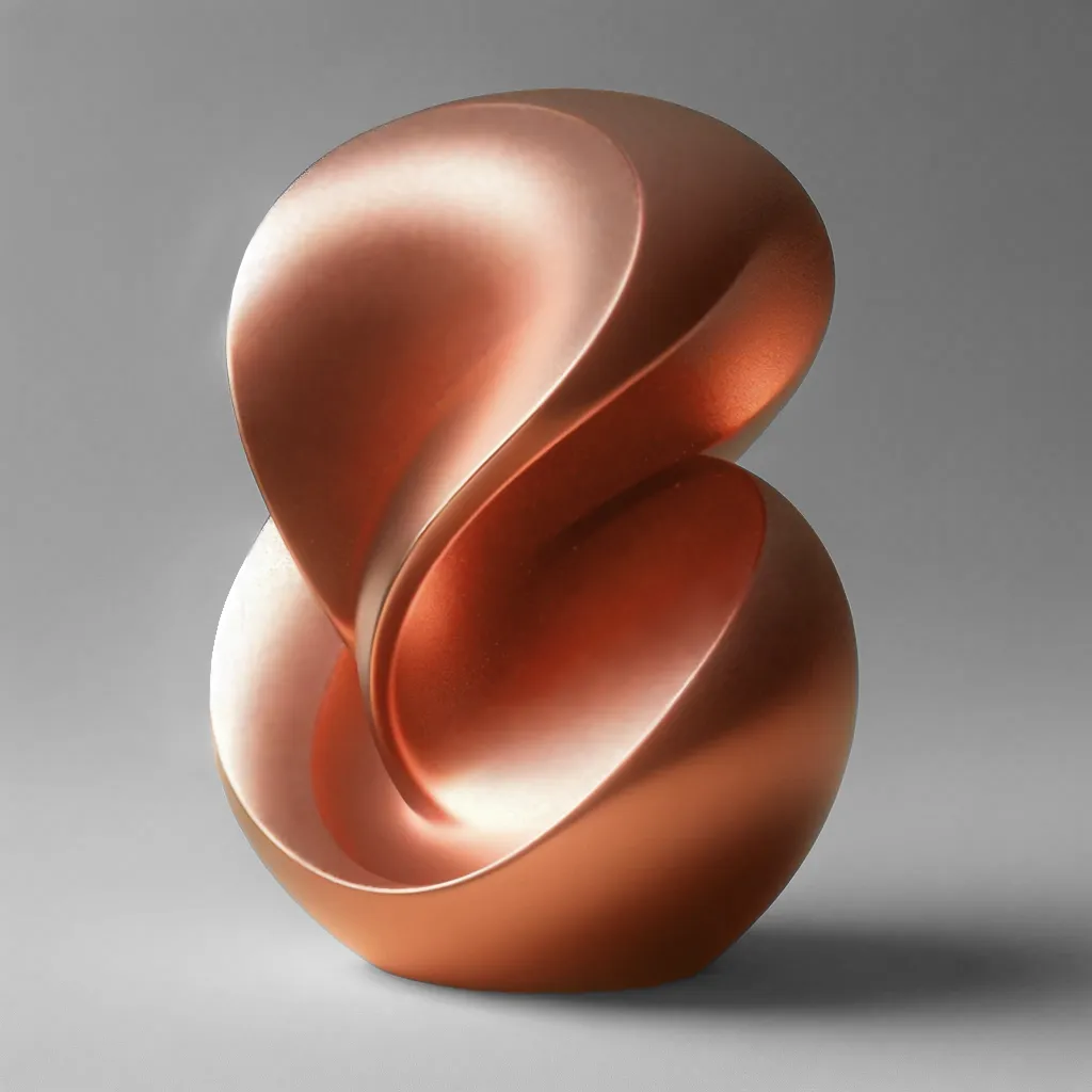 Copper electroplated finish on a 3D print
