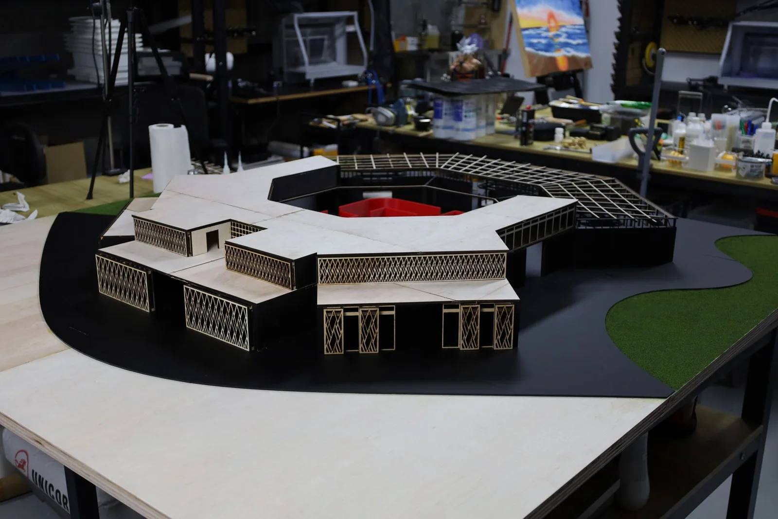 Faceted Laser-Cut Building Model