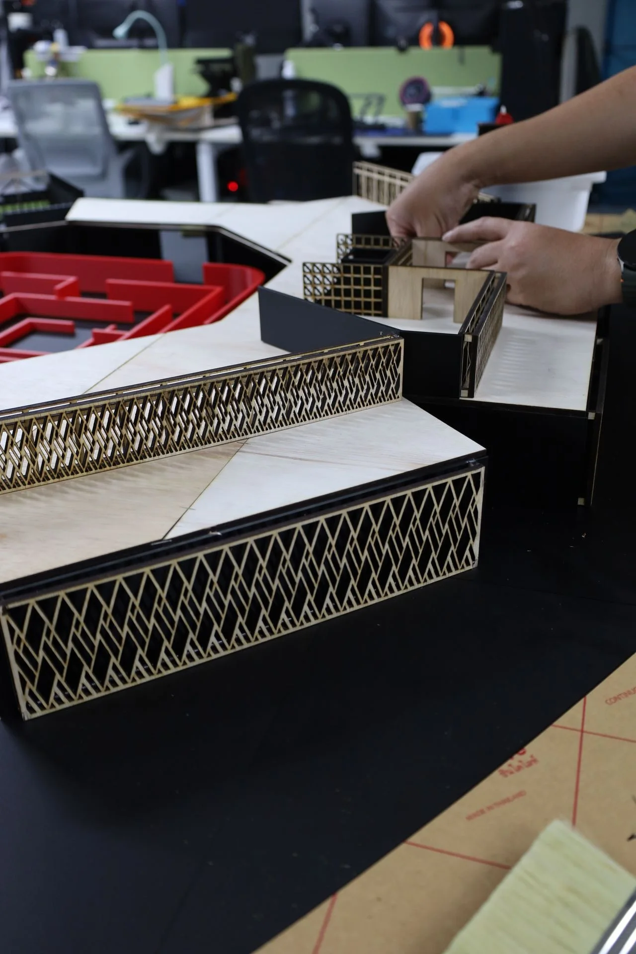 Faceted Laser-Cut Building Model photo 5