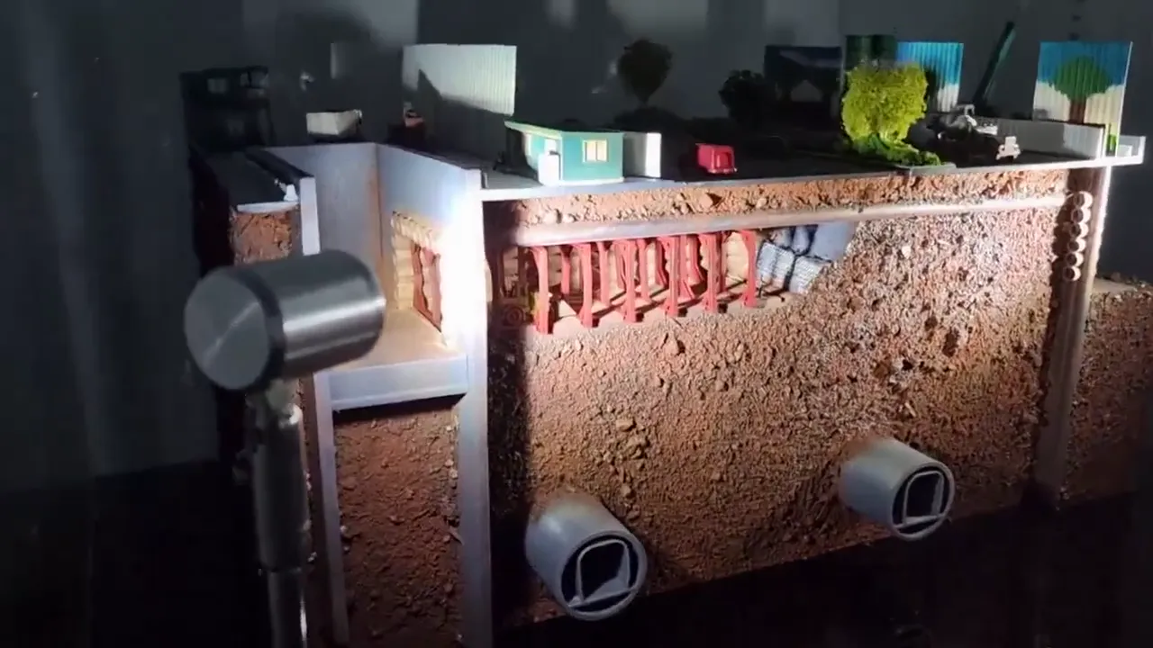 MRT Construction Diorama for LTA