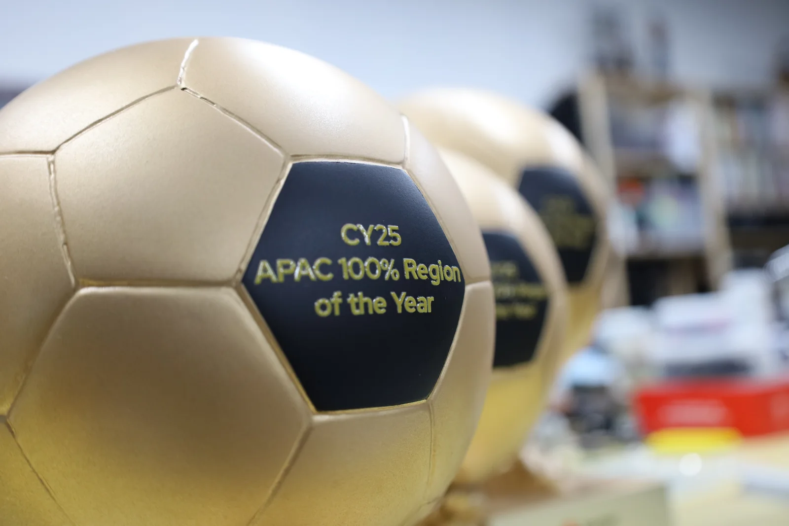Red Hat Soccer Ball Trophies photo 1