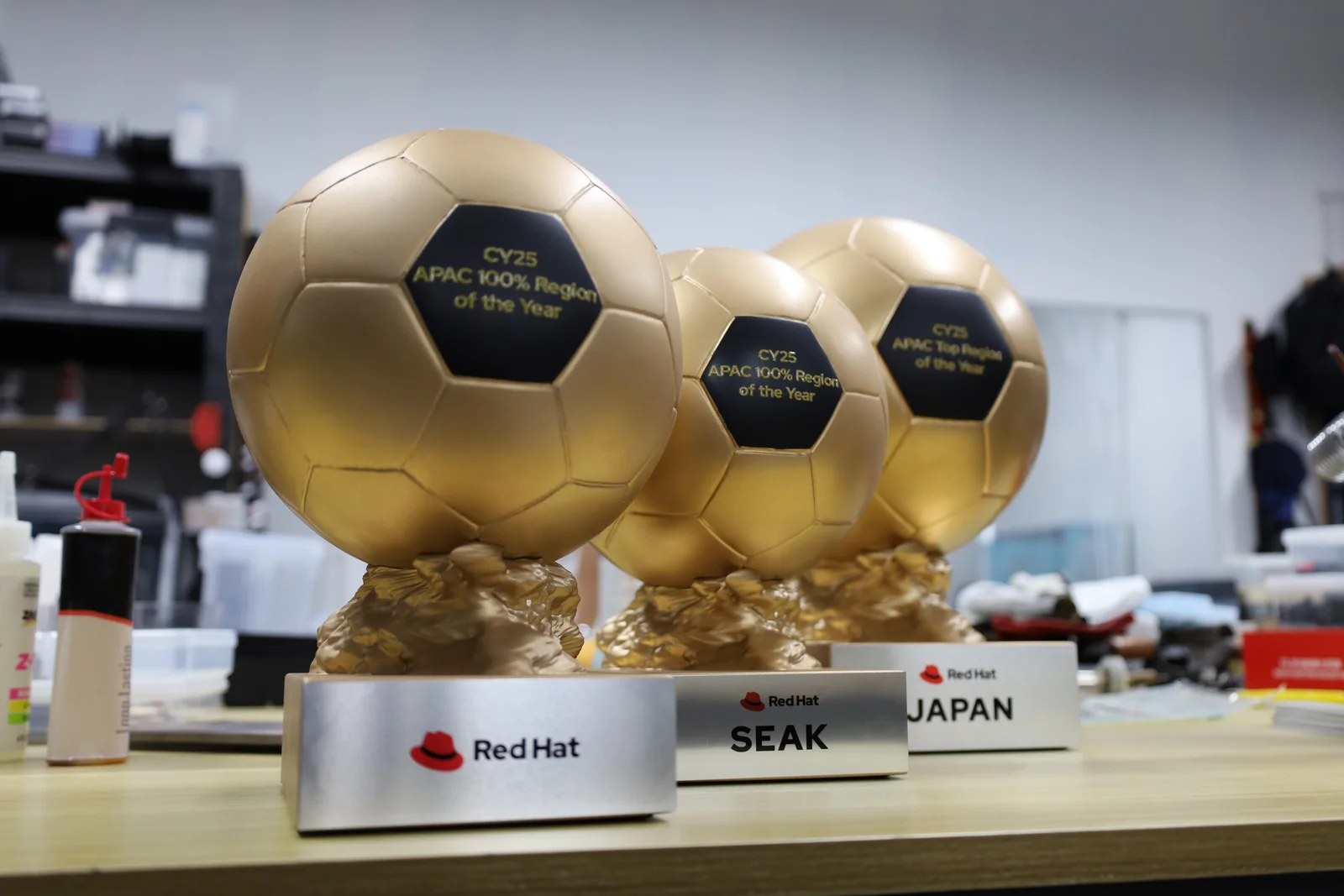 Red Hat Soccer Ball Trophies photo 4