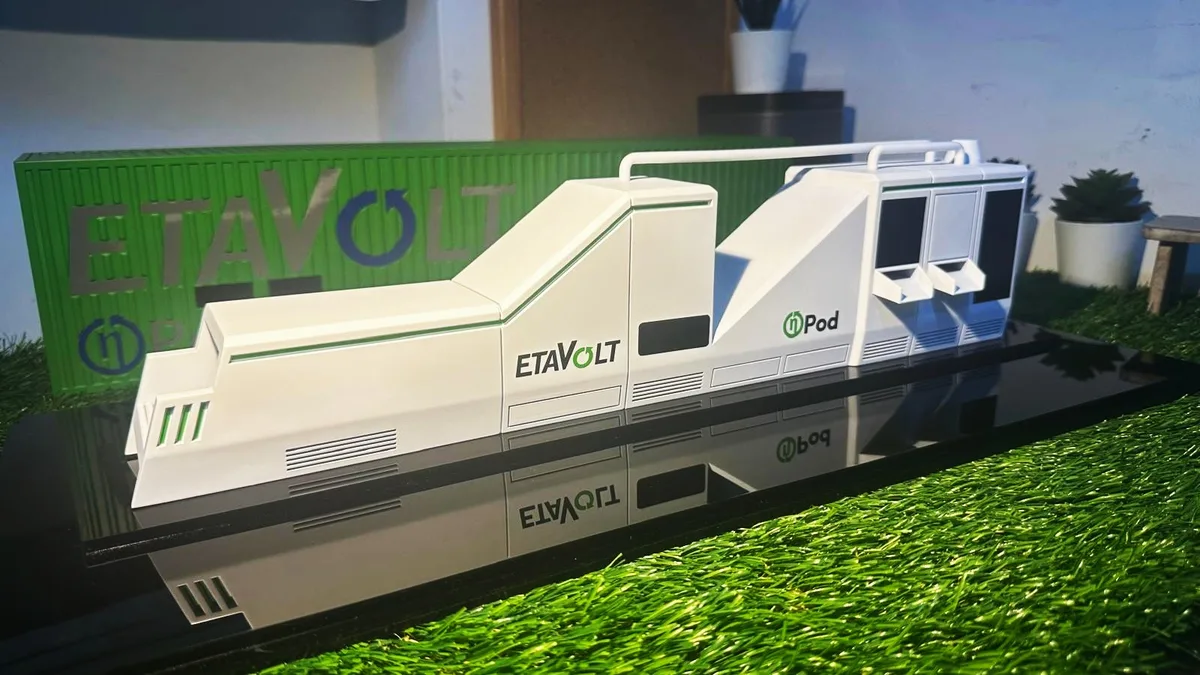 EtaVolt industrial equipment scale model