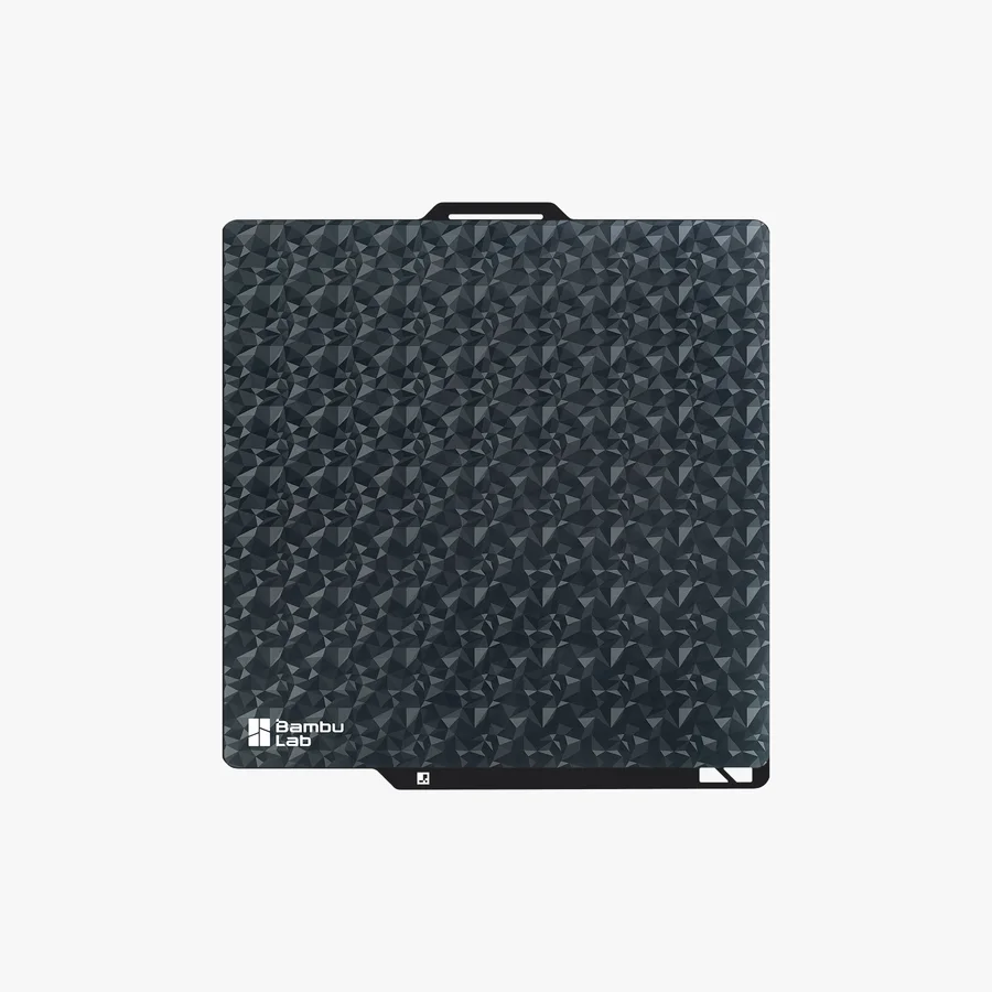 Bambu 3D Effect plate with the faceted diamond surface.