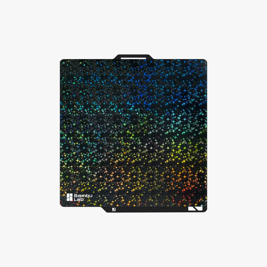 Bambu 3D Effect plate with the holographic starry surface.