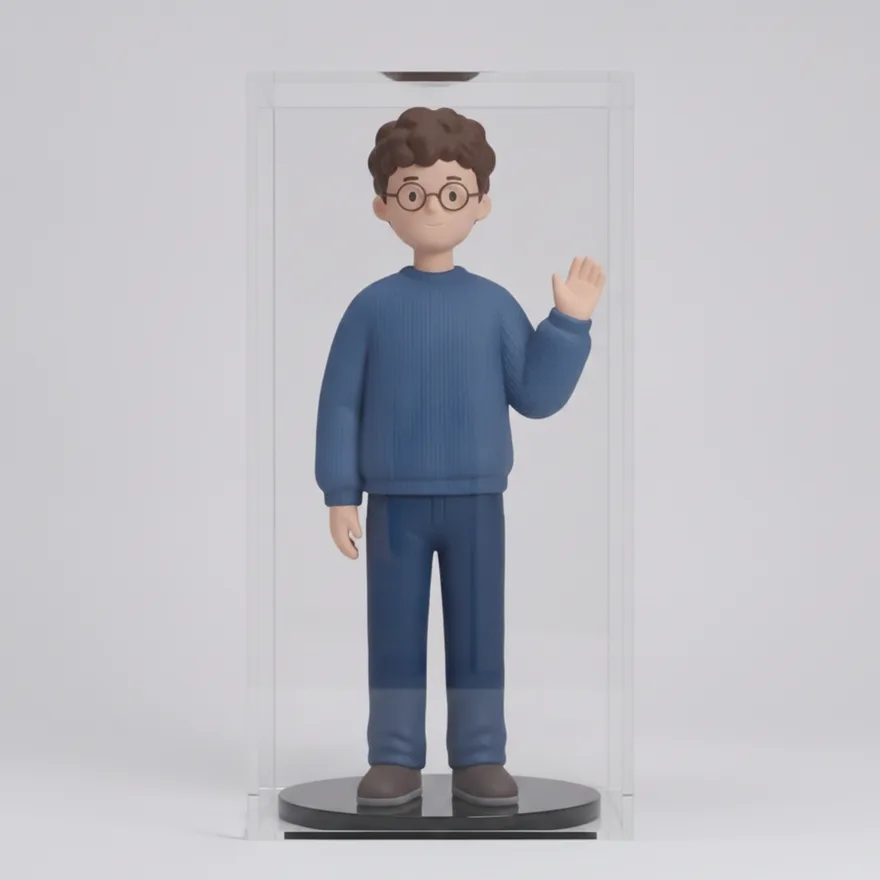 Acrylic case example, tap to enlarge